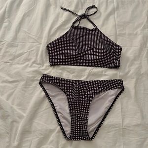 Aeropostole two-piece checkered swimsuit, size M